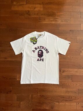 Purple Camo BAPE College T-Shirt